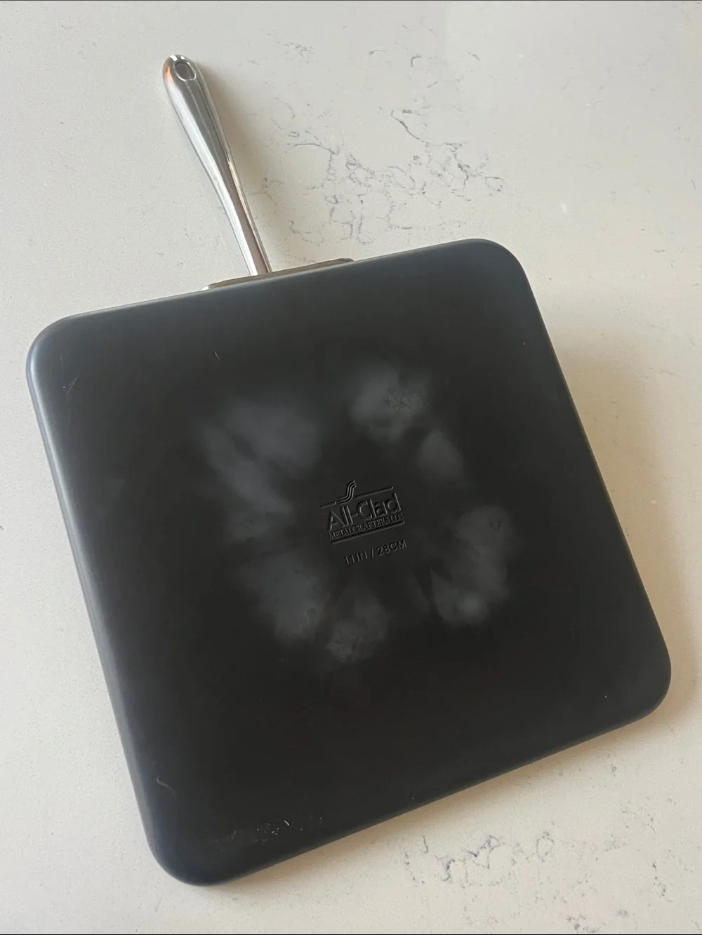 All-Clad Nonstick Black Square Griddle Pan with Handle